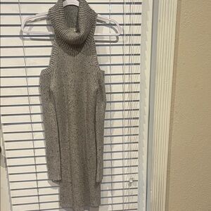 ILLA ILLA Charcoal Cowl Neck Sweater Dress